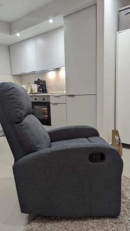 Image 2 of EVRE Recliner arm chair grey