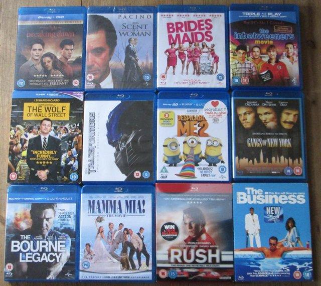 Preview of the first image of 12 Assorted Blu-Ray movies Action/ Drama/ Comedy.