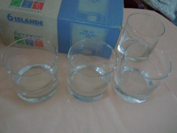 Image 2 of Whiskey Glasses Arcoroc Islande 38cl NEW Boxed x 4