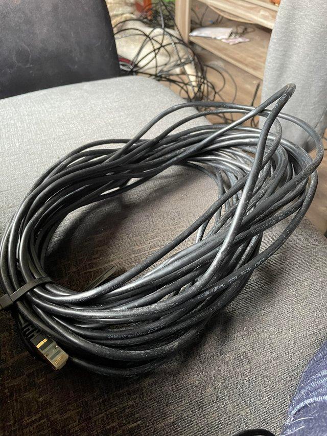 Preview of the first image of 20ft of Internet cable having sort out needs to go.