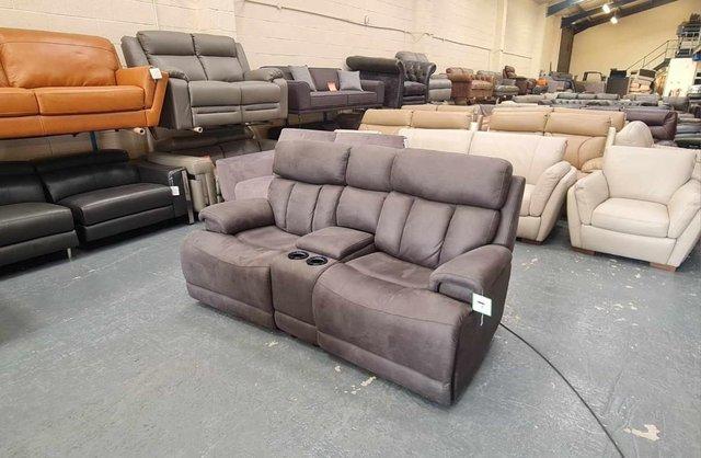 Image 5 of La-z-boy Empire grey fabric 2 seater sofa