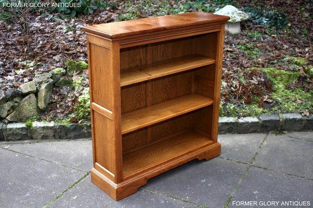 Image 96 of AN OLD CHARM VINTAGE OAK OPEN BOOKCASE CD DVD CABINET STAND