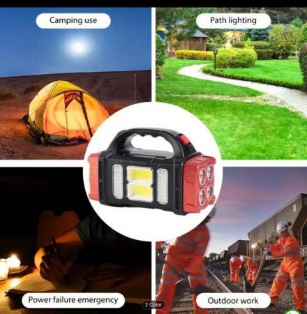 Image 1 of Multifunctional LED Solar Camping Light, Bright Portable