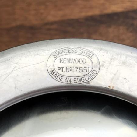 Image 2 of Stainless steel Kenwood Chef mixing bowl. Part no. 17551