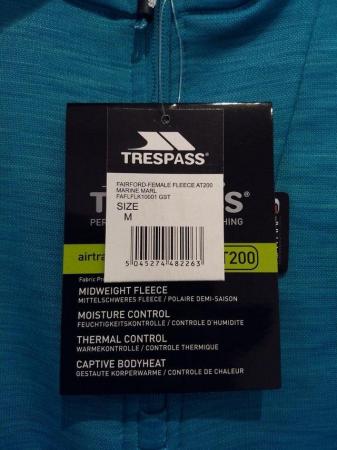 Image 8 of Trespass Green Fleece Activewear Jumper Medium UK 12