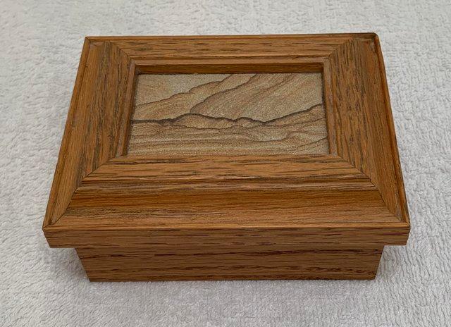 Preview of the first image of Wooden jewellery box . . . . ..