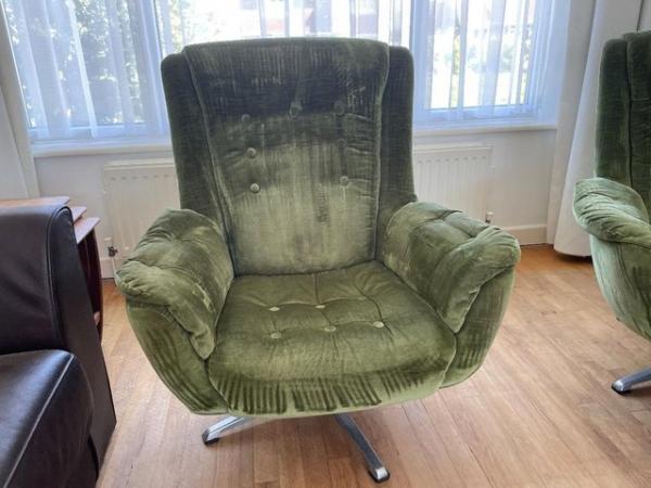 Image 1 of 2 Mid-century modern armchairs