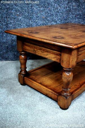 Image 25 of A TITCHMARSH & GOODWIN STYLE SOLID OAK POTBOARD COFFEE TABLE