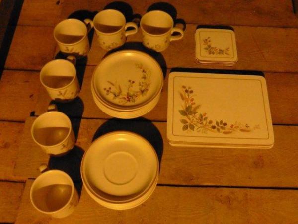 Image 1 of Tea Set/Coasters/Place Mats (Marks and Spencers)