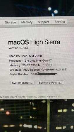 Image 2 of Apple imac upgraded i7 & 20GB memory plus more...