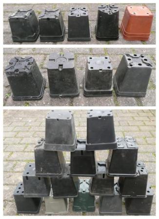 Image 3 of Mixed Lot 11cm Square Plant Pots - £6 for 50 or £20 for 200