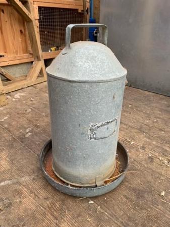 Image 1 of Metal Drinkers For Small Animal or Poultry