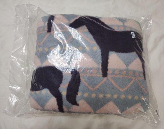 Image 2 of New Sherpa Horse Print Blanket Christmas Gift 200x150cm