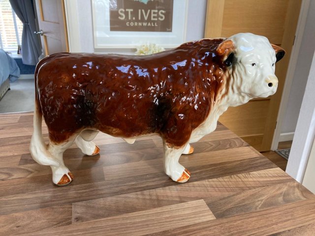 Preview of the first image of Antique Hereford Butcher’s Bull.