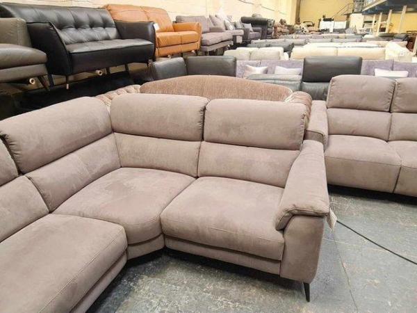 Image 6 of Illinois toronto charcoal fabric recliner corner sofa