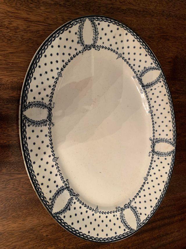 Preview of the first image of Antique large serving platter.
