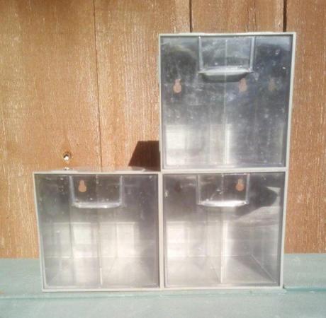 Image 2 of 1 x slot together QUAD drawer box. £4 each, 2 for £7, 4 for