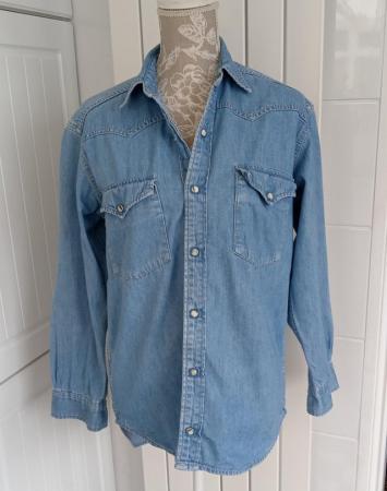 Image 1 of A (Reject) Levi Strauss Denim Shirt Size Small.