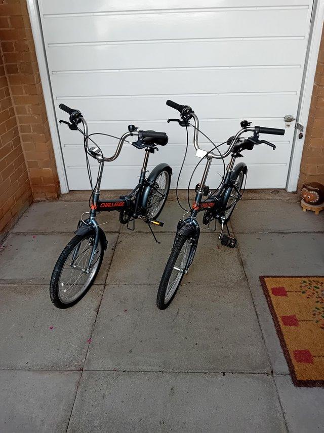 Preview of the first image of 2 Adult Folding cycles for sale,.