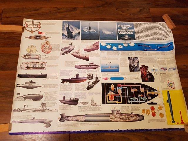 Preview of the first image of Posters - 3 Large Royal Navy Wall Posters.