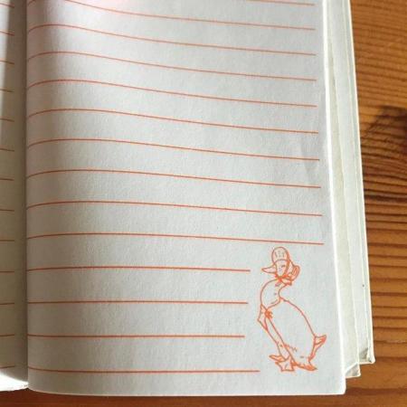Image 2 of Vintage Jemima Puddle-Duck's Mini Note Book. Beatrix Potter.