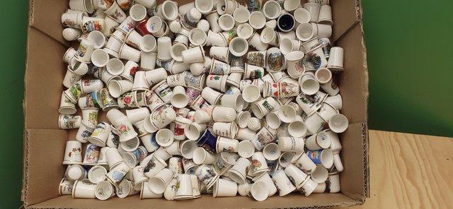 Image 2 of Very large collection of ceramic thimbles