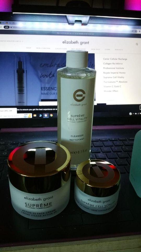 Preview of the first image of Brand new Elizabeth Grant supreme cell vitality products.