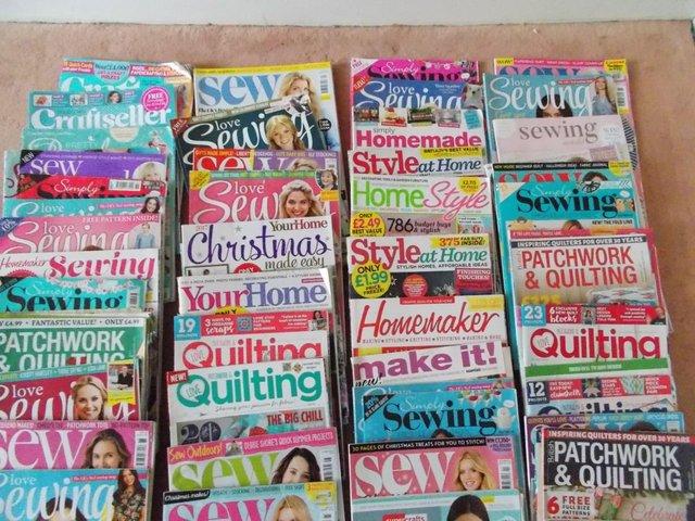 Preview of the first image of 60 Sewing Quilting Craft Magazines 2019.