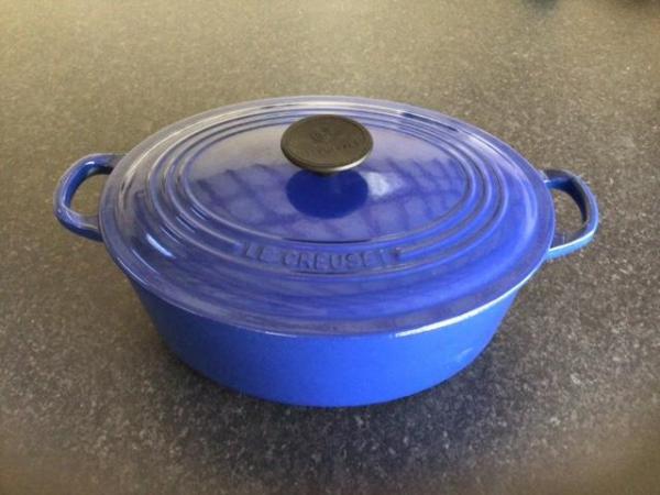 Image 3 of OVAL SHAPED CASSEROLE BY LE CREUSET.