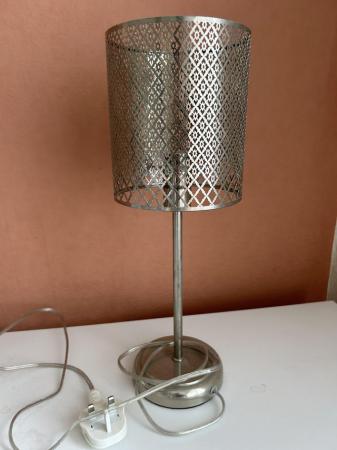 Image 2 of Silver bedside lamp, touch