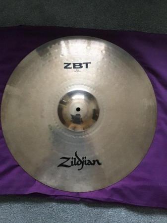 Image 1 of Zildjian ZBT 20” ride cymbal Hardly used
