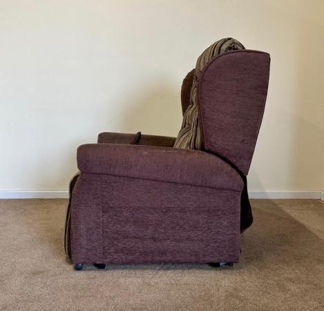 Image 9 of LUXURY ELECTRIC RISER RECLINER PURPLE CHAIR ~ CAN DELIVER