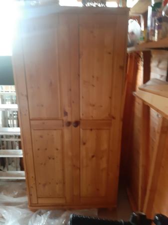 Image 2 of NEW ANTIQUE PINE SOLID WARDROBE EXCELLENT CONDITION