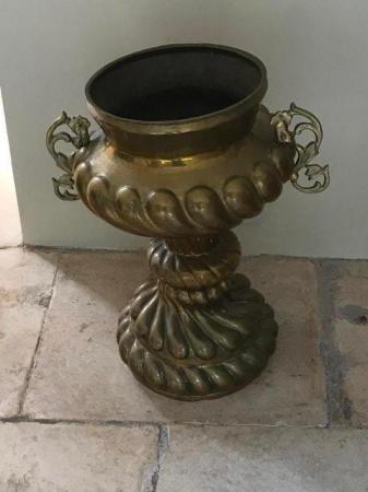 Image 2 of Beautiful antique brass plant holder