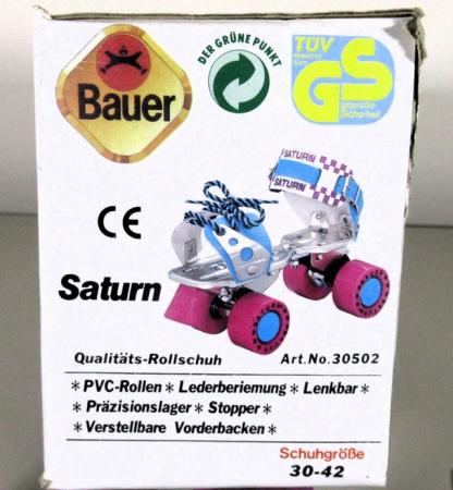 Image 3 of Bauer -Saturn Adjustable Roller Skates 1067 – Vintage
