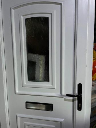 Image 2 of Used upvc front door letterbox and handle