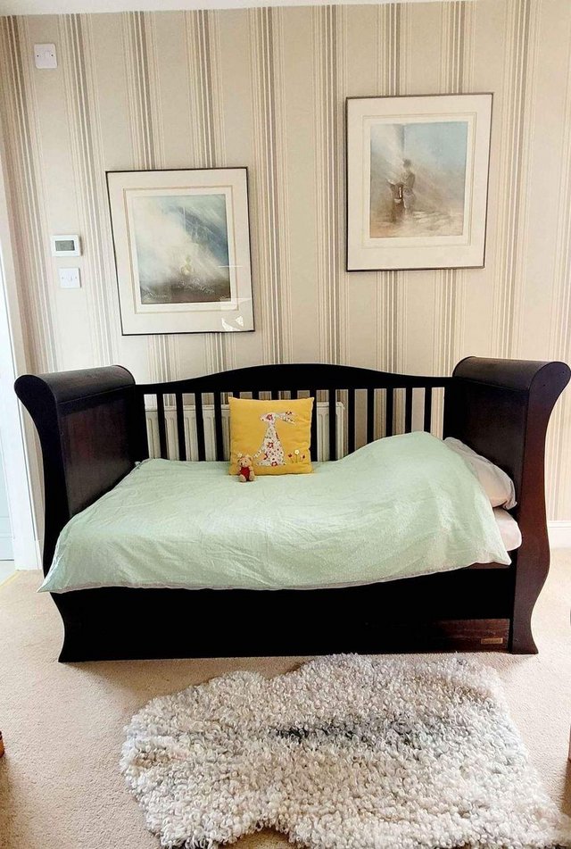 Preview of the first image of Charnwood Hollie sleigh cot bed.