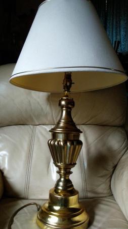 Image 3 of TALL BRASS STYLISH TABLE LAMP
