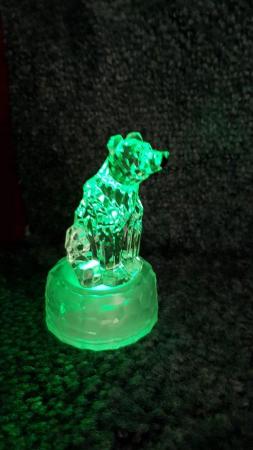 Image 3 of Two bear light up ornaments with spare batteries - Chatham
