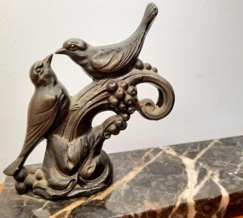 Image 4 of Antique, Art Deco, Bronze, Marble Collectible Antiques - ONO