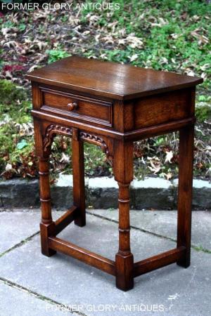 Image 26 of A TITCHMARSH AND GOODWIN OAK CANTED HALL TABLE LAMP STAND