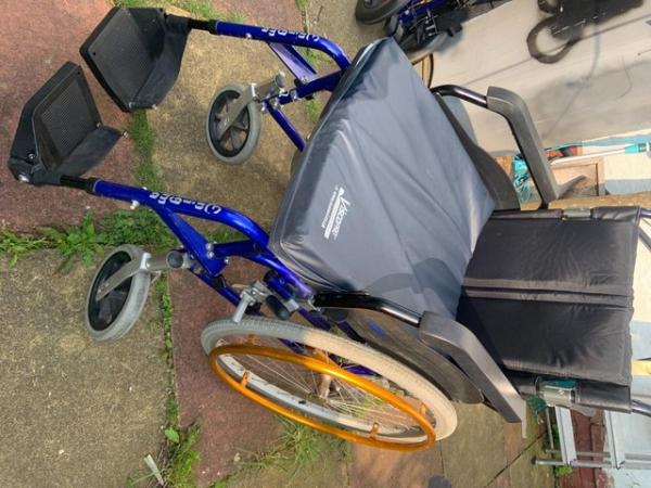 Image 2 of SELF PROPEL FOLDING WHEELCHAIR WITH EXTRA WIDE SEAT