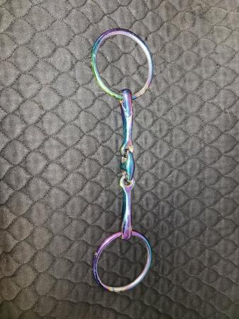 Image 1 of Coloured Snaffle bit 5 3/4