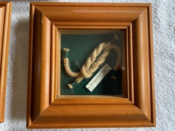 Image 2 of 8 x Individually Framed Nautical Knots With Names