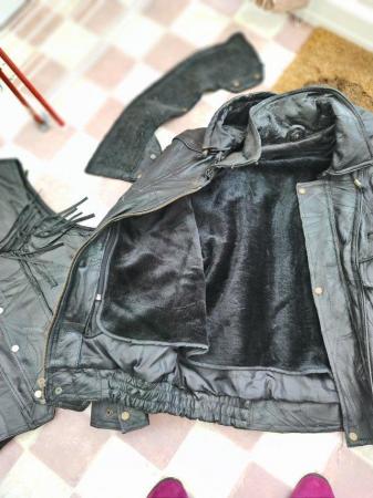 Image 2 of Selection of men's leather biker gear