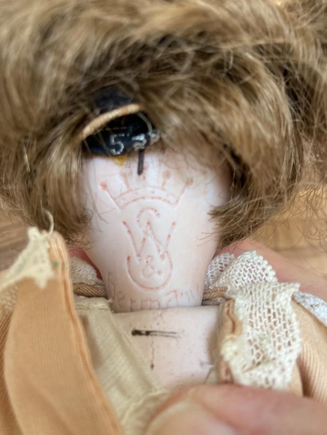Preview of the first image of German antique doll 8” tall.