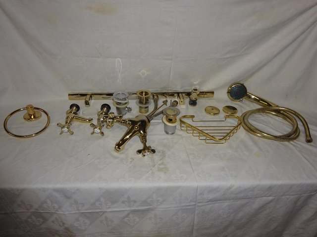 Preview of the first image of Beautiful Gold Bathroom equipment In lovely condition.