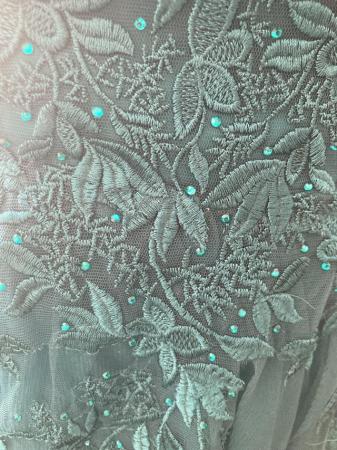 Image 2 of Emerald green prom dress size L