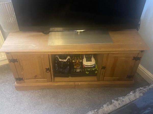 Image 1 of Corona Oak wooden TV stand