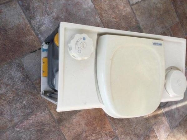 Image 1 of Thetford electric flush cassette toilet